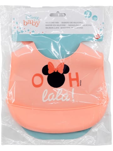 Disney Minnie Mouse Śliniaczek "Minnie" w kolorze jasnoróżowym - 23 x 31 cm