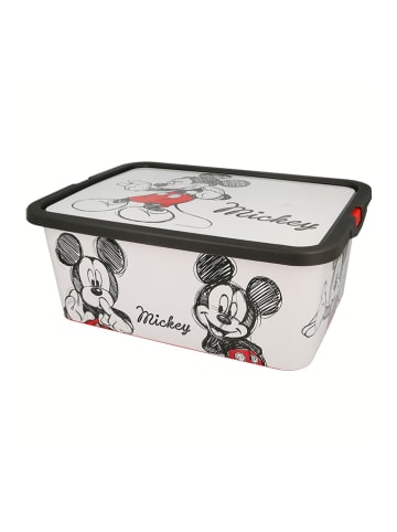 Disney Mickey Mouse Aufbewahrungsbox "Mickey Fancy" in Schwarz/ Weiß - (B)40 x (H)30 x (T)15,5 cm