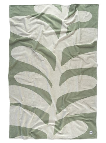 Kushel Wohndecke "Leaf" in Grün
