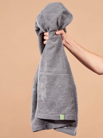 Kushel 4-delige set: handdoeken "The Hand & Hair Set" grijs