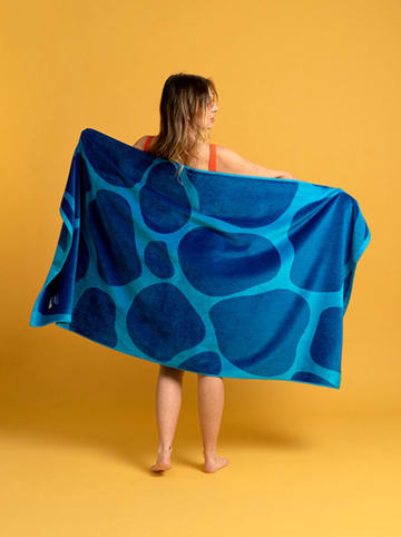 Kushel Ręcznik plażowy "The Beach Towel" w kolorze niebieskim