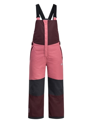 Jack Wolfskin Spodnie narciarskie "Actamic" w kolorze bordowo-różowym