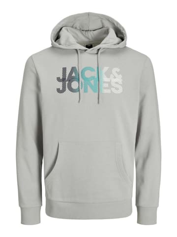 Jack & Jones Hoodie "Shady" in Hellgrau