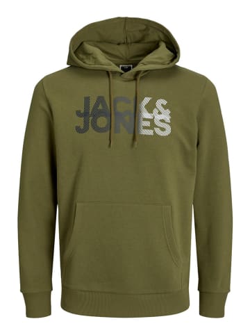 Jack & Jones Bluza "Shady" w kolorze oliwkowym