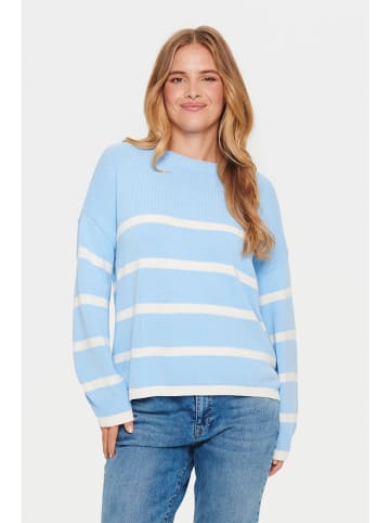 SAINT TROPEZ Sweter w kolorze błękitnym
