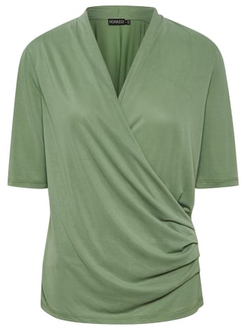 Soaked in Luxury Koszulka "Columbine" w kolorze zielonym