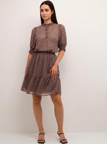 Kaffe Rok "Catalina" bruin/roze