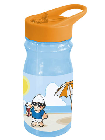 p:os Trinkflasche "Mainzelmännchen" in Hellblau - 480 ml