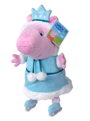 Peppa Pig Plüschtier "Peppa Pig als Eisläuferin" in Hellblau/ Rosa - 12 Monaten
