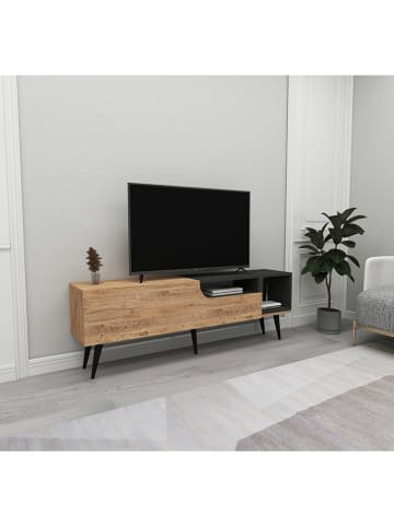 Evila Tv-meubel "Alba" walnootkleurig - (B)150 x (H)49,5 x (D)29,5 cm