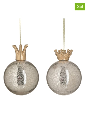 InArt 6-delige set: kerstballen goudkleurig - Ø 8 cm