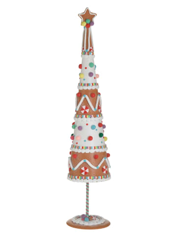 InArt Decoratief figuur "Tree" lichtbruin/wit/meerkleurig - (H)67 cm