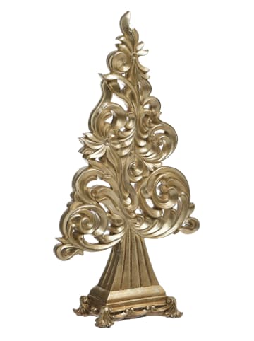 InArt Dekoaufsteller "Tree" in Gold - (B)19 x (H)36 x (T)9 cm