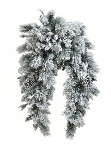 InArt Guirlande groen/wit/bruin - (L)130 x (B)40 x (H)16 cm
