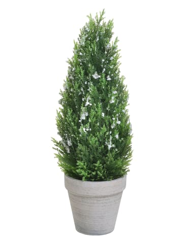 InArt Künstlicher Weihnachtsbaum in Grün/ Grau - (H)45 cm