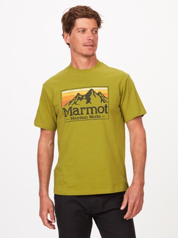 Marmot Koszulka "Gradient" w kolorze zielonym