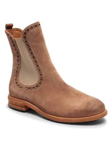 bisgaard Leren chelseaboots lichtbruin