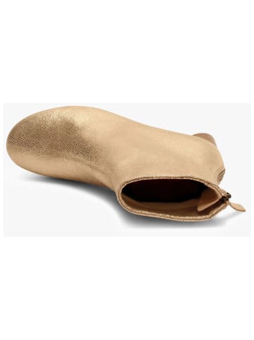 bisgaard Leren enkellaarzen goudkleurig