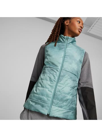 Puma Doorgestikte bodywarmer turquoise