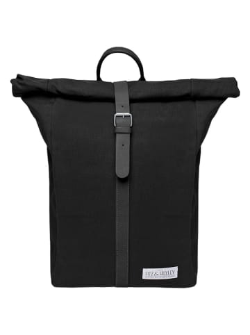 FITZ&HUXLEY Rugzak "Curator" zwart - (B)27 x (H)43 x (D)18 cm