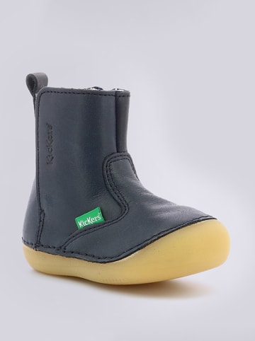 Kickers Leder-Boots "Socool" in Dunkelblau