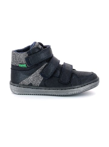 Kickers Sneakers "Lohan" in Dunkelblau/ Silber