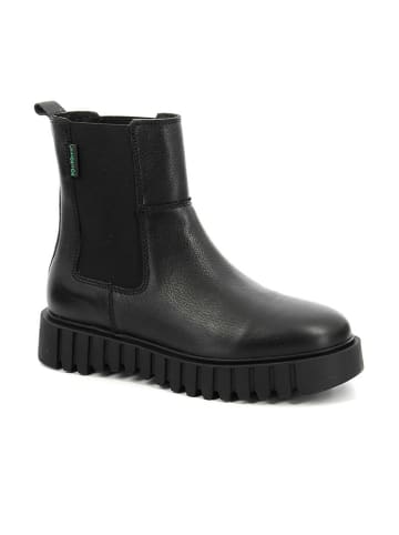 Kickers Leder-Chelsea-Boots "Kick Favorite" in Schwarz