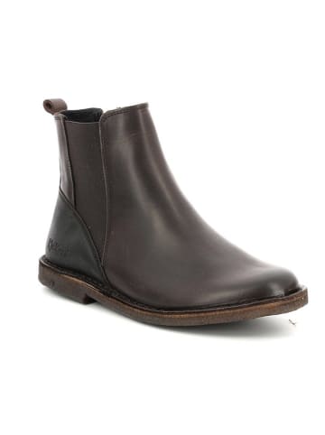 Kickers Leder-Chelsea-Boots "Kick Tipist" in Braun
