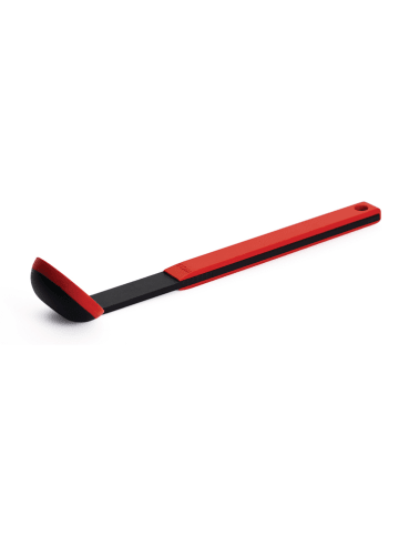 Woll Opscheplepel zwart/rood - (L)32 cm