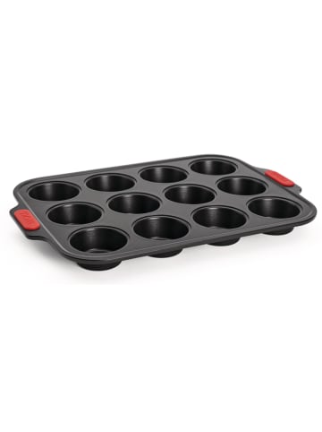 Woll Muffinform in Schwarz - (L)36,5 x (B)28 cm