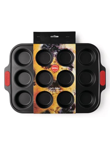Woll Muffinvorm zwart - (L)36,5 x (B)28 cm
