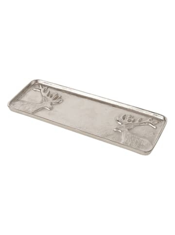 Boltze Tablett "Egon" in Silber - (B)13 cm