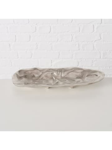 Boltze Decoratieve schaal "Gorice" zilverkleurig - (B)40 cm