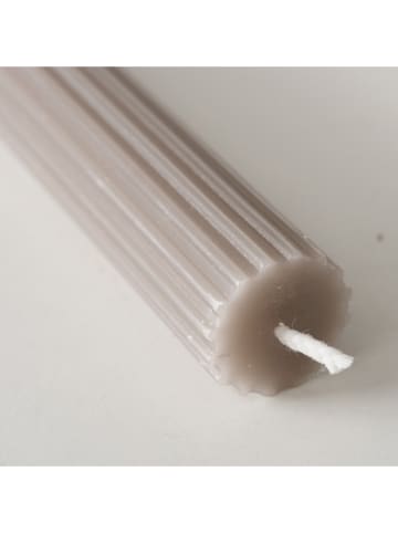Boltze 4er-Set: Stabkerzen "Classic" in Hellbraun - 4x 345 g