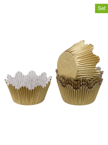 Dr. Oetker Foremki (120 szt.) w kolorze złotym do muffinek -Ø  8 cm