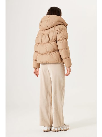 Garcia Doorgestikte jas beige
