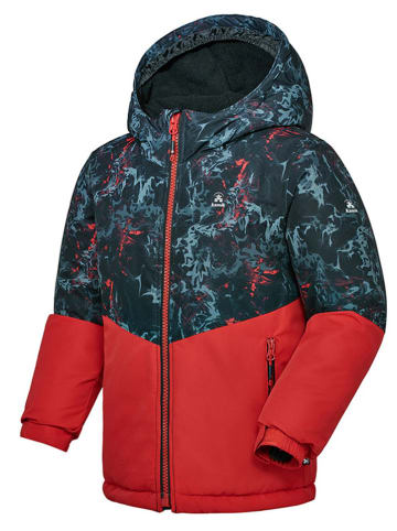 Kamik Kurtka narciarska "Rocco" w kolorze czerwono-czarnym
