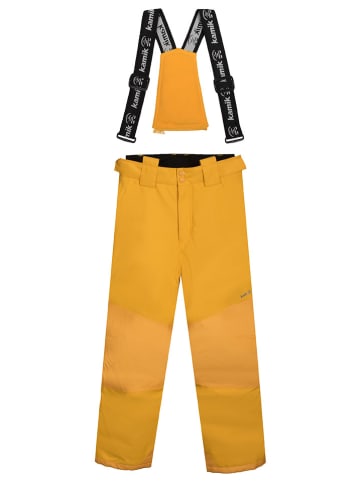 Kamik Spodnie narciarskie "Bella" w kolorze żółtym