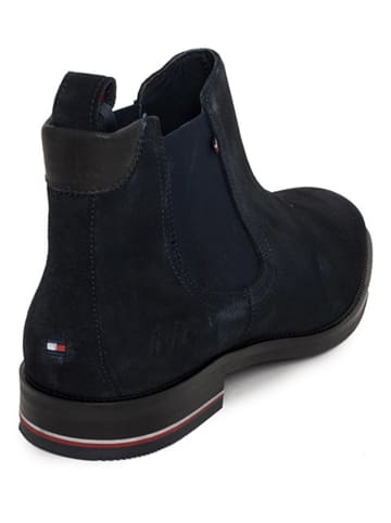 Tommy Hilfiger Shoes Leder-Chelsea-Boots in Dunkelblau