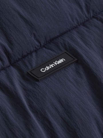Calvin Klein Doorgestikte jas donkerblauw