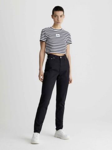 Calvin Klein Dżinsy - Mom fit - w kolorze czarnym