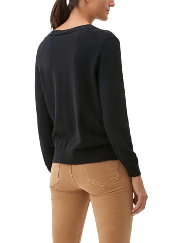 s.Oliver BLACK LABEL Sweter w kolorze czarnym