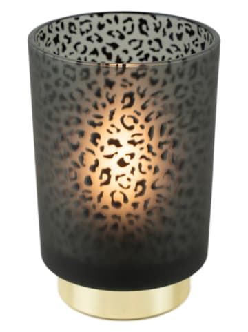 Mars & More LED-Windlicht in Schwarz - (H)14,5 x Ø 10 cm