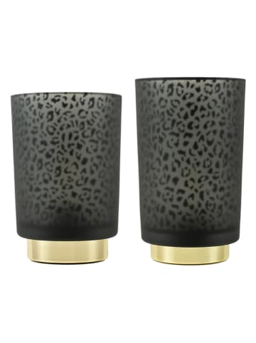 Mars & More Ledwindlicht zwart - (H)19,5 x Ø 12 cm