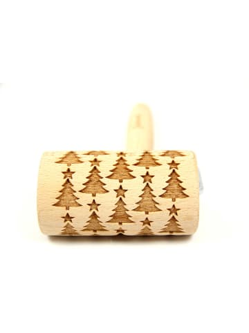 FOLKROLL Mini-Teigroller "Christmas Tree" in Natur