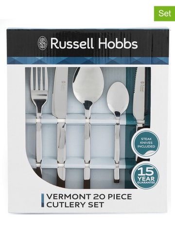 Russel Hobbs 20tlg. Edelstahl-Besteck-Set "Vermont"