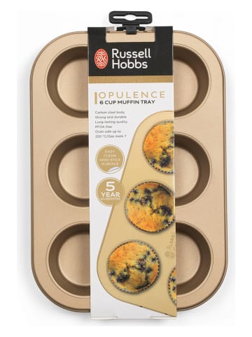 Russel Hobbs Forma "Opulence" w kolorze złotym do muffinek - 26,5 x 3 x 17,5 cm