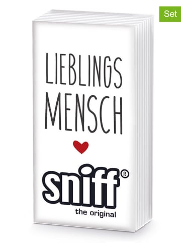 ppd 2er-Set: Taschentücher "Lieblings Mensch" in Weiß