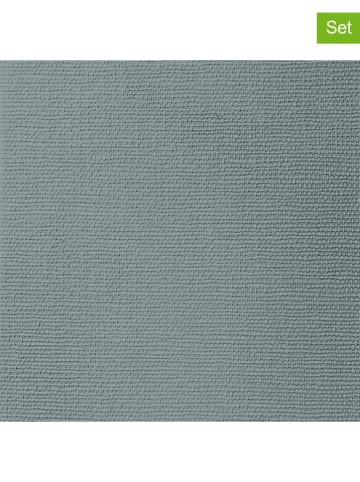 ppd 2er-Set: Servietten "Canvas eucalyptus" in Blau - 2x 15 Stück