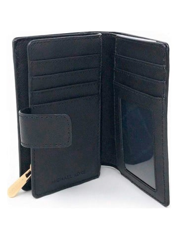 Michael Kors Skórzany portfel w kolorze czarnym - 13 x 7,5 x 2,5 cm